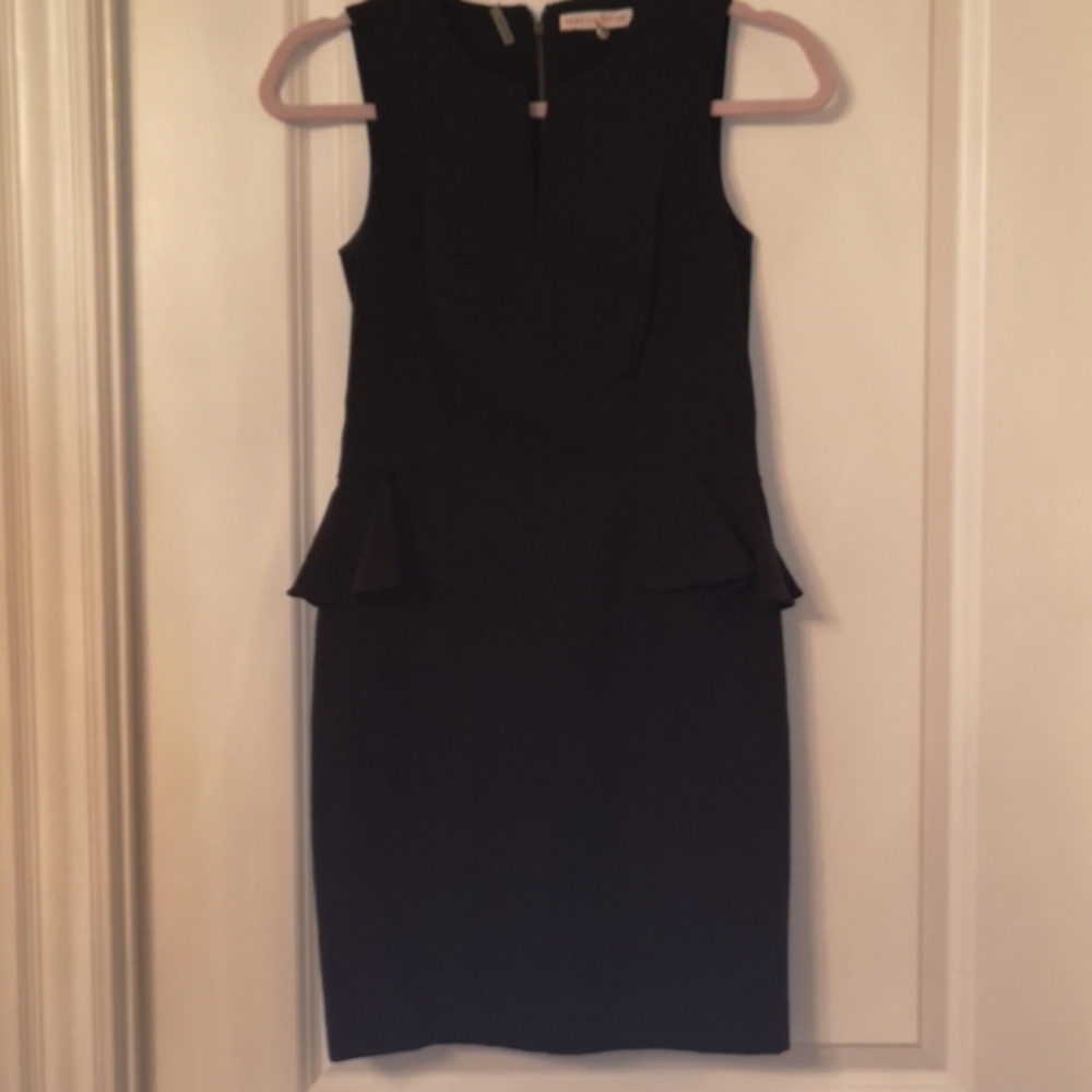 Rebecca Taylor black ruffle dress